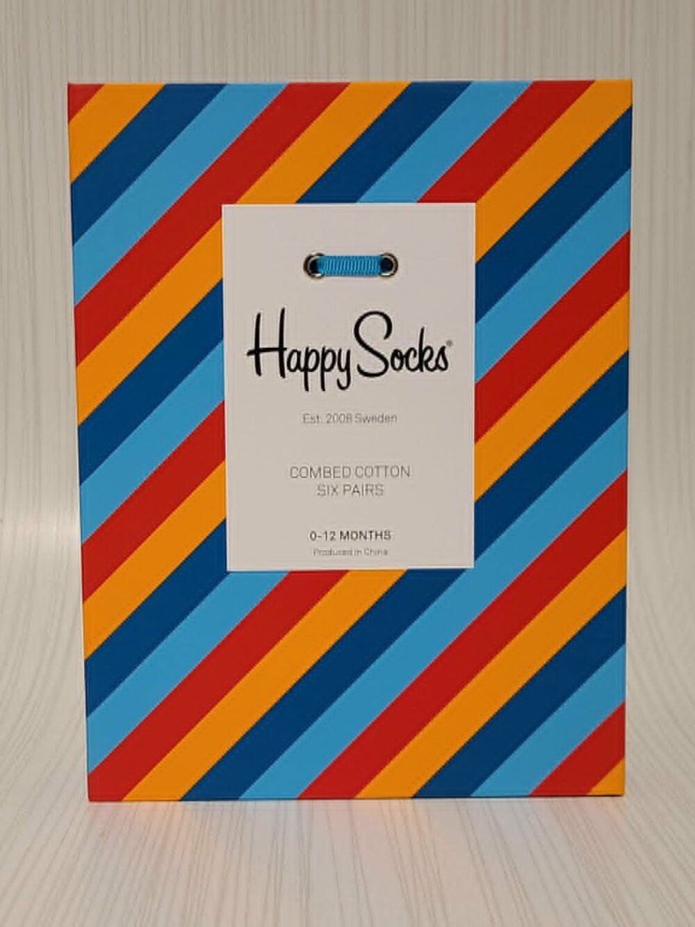 Happy Socks Boys Assortment 6 Pair 77% Cotton Socks Baby Gift Set in Gift Box
